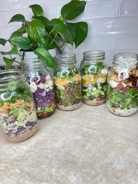 Meal Prep Salad Jars - Low Carb Norma