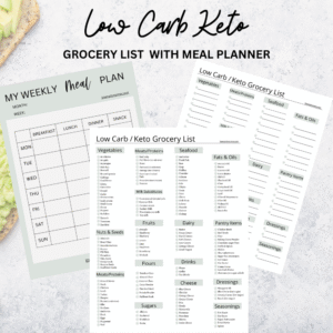 Low Carb Keto Grocery List